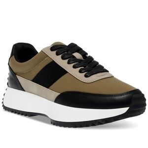 Dolce Vita Women's Bettie Sneaker Olive Taupe Black White Chunky Sole Size 10